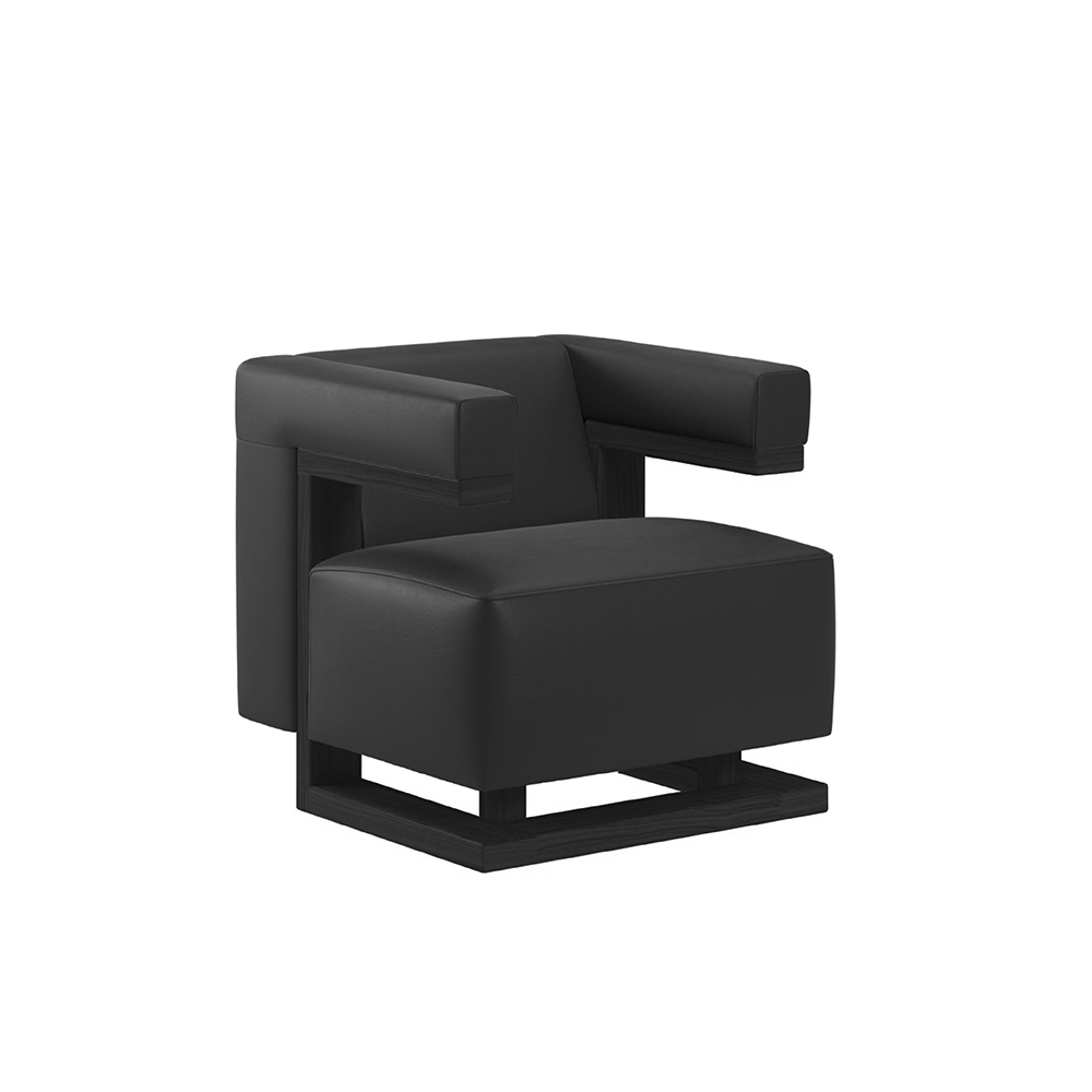 TECTA F51 Armchair - Black (Leather)